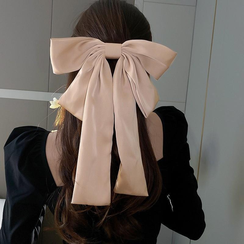 Hair Accessories | Drapey Satin Bow Clip  –  Womens Accessories Hair Accessories