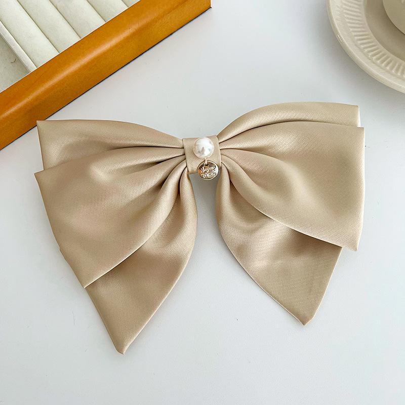 Hair Accessories | Rosette Bow Clip  –  Womens Accessories Brown