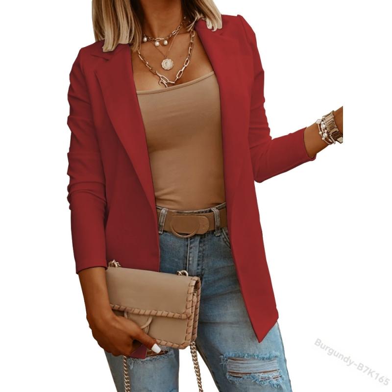 Jackets & Vests | Classic Blazer  –  Womens Clothing Brown