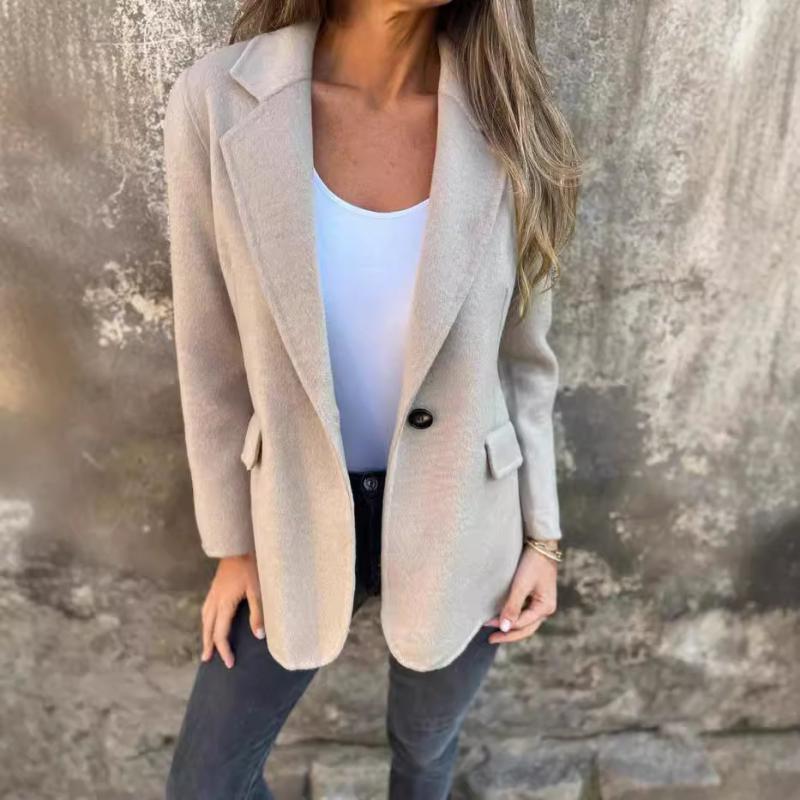 Jackets & Vests | Classic Blazer  –  Womens Clothing Brown