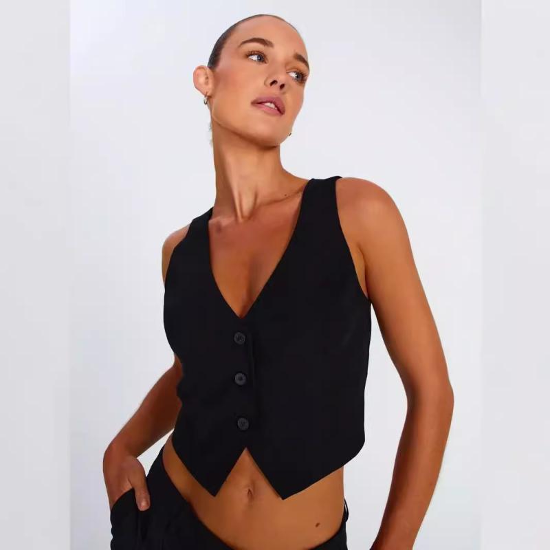 Jackets & Vests | It Knit Vest  –  Womens Clothing Black