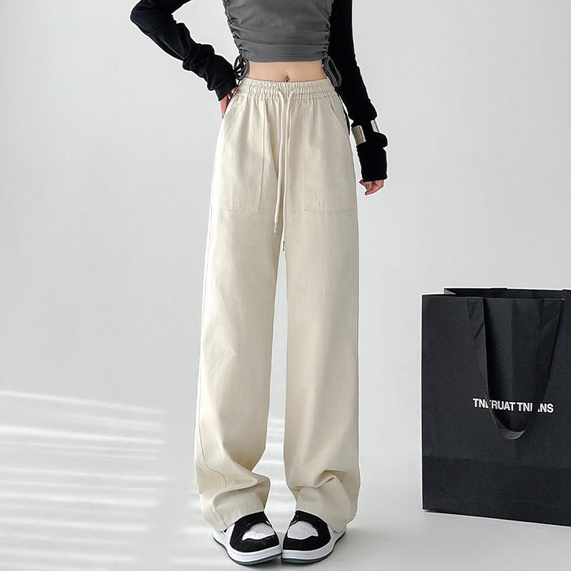 Jeans | Dreamy Drape Woven Super High-Waisted Baggy Wide-Leg Pant  –  Womens Clothing Cream