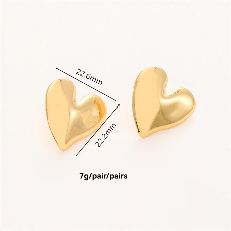 Jewelry | Heart Earrings  –  Womens Accessories Gold