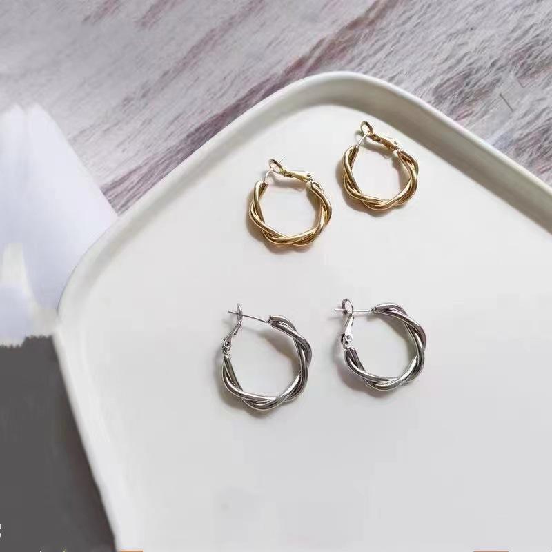 Jewelry | Hoop Earrings 9-Pack  –  Womens Accessories Gold