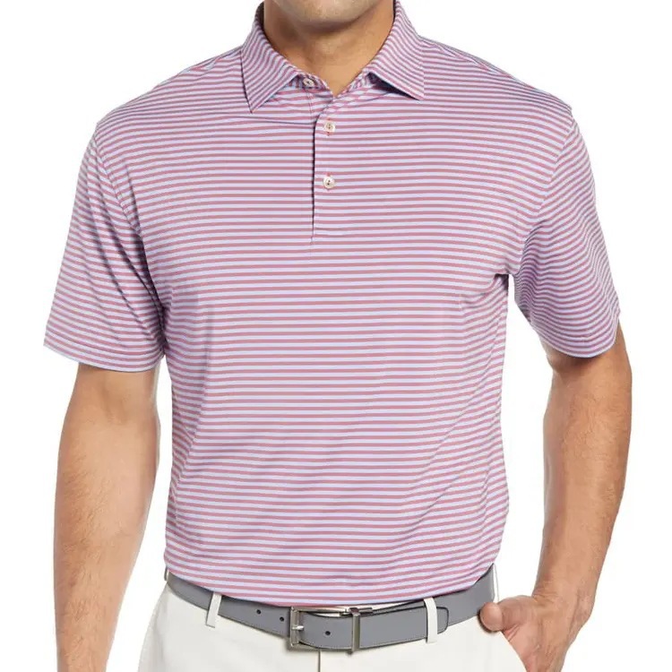 Polos | Striped Polo Shirt  –  Mens Clothing Mens