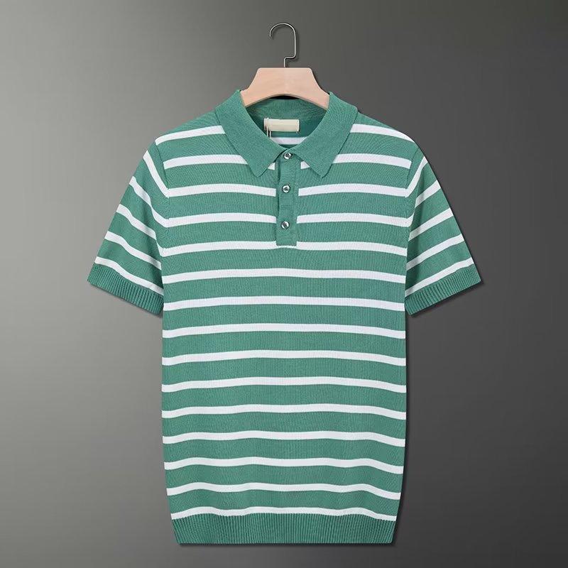 Polos | Striped Sweater Polo Shirt  –  Mens Clothing Mens