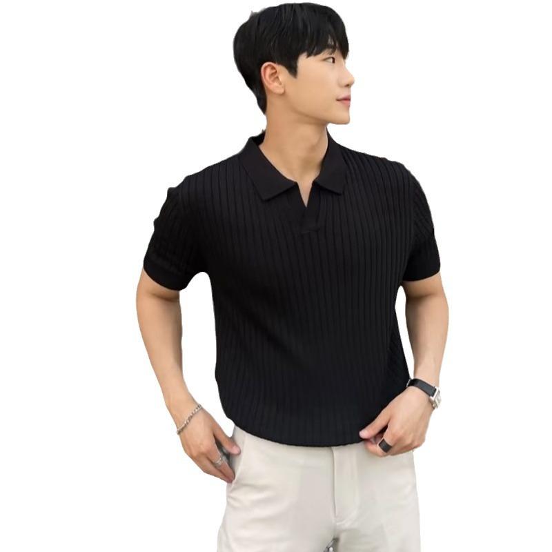 Polos | Weekend Sweater Polo Shirt  –  Mens Clothing Dark Brown