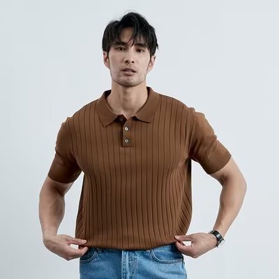 Polos | Weekend Tipped Sweater Polo Shirt  –  Mens Clothing Mens