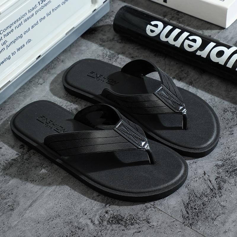 Sandals & Flip Flops | Leather Flip Flop  –  Mens Mens Bold Black