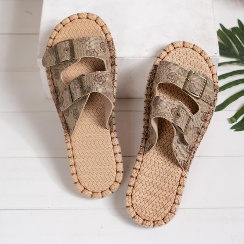 Sandals & Flip Flops | Raffia Slide Sandal  –  Womens Sandals & Flip Flops Natural