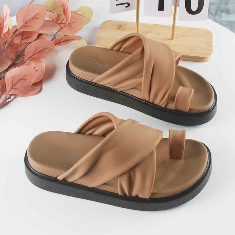 Sandals & Flip Flops | Twist Slide Vegan Leather Sandal  –  Womens Sandals & Flip Flops Brown