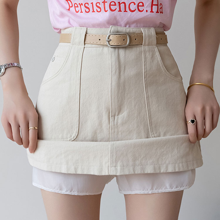 Skirts & Skorts | Stretch High-Waisted Mini Skirt  –  Womens Clothing Cream