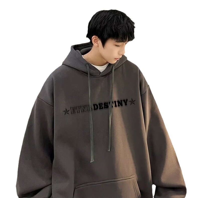 Tops | Logo Graphic Pullover Hoodie  –  Mens Clothing Medium Brown