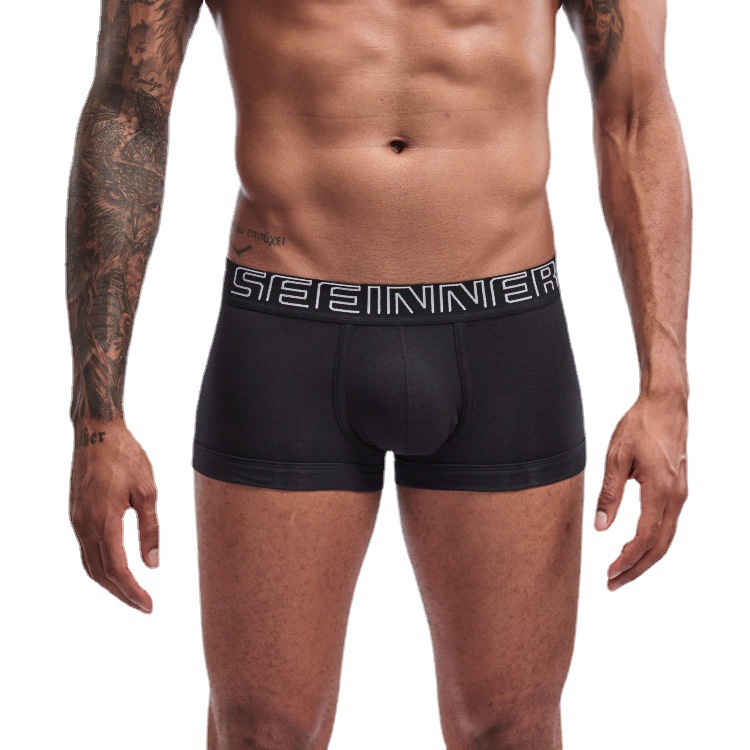 Underwear | Solid 6" Flex Boxer Brief  –  Mens Clothing Burgundy